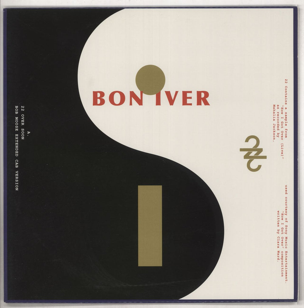 Bon Iver 22 / 10 - Red Vinyl US 12" vinyl single (12 inch record / Maxi-single) JAG299