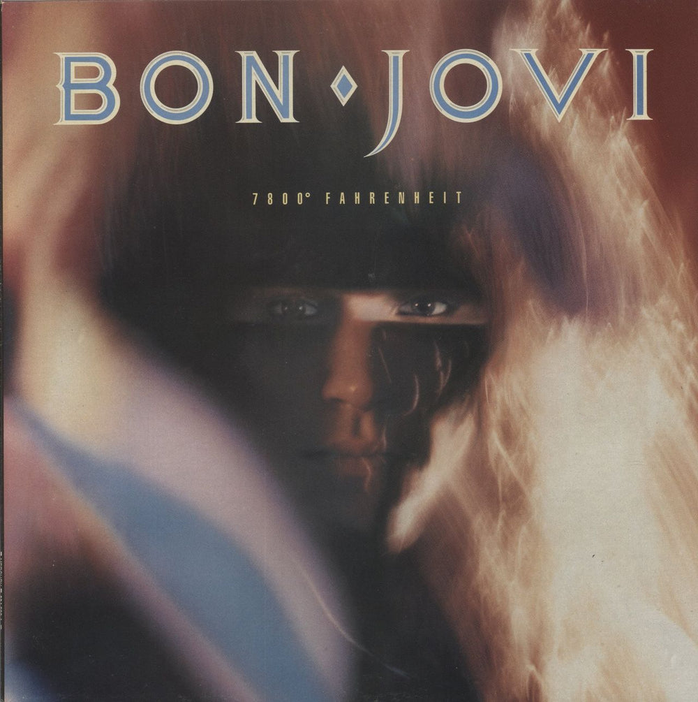 Bon Jovi 7800° Fahrenheit Greek vinyl LP album (LP record) 824509-1