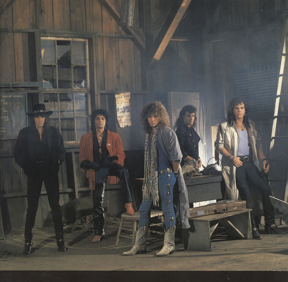 Bon Jovi Slippery When Wet World Tour + Insert UK tour programme