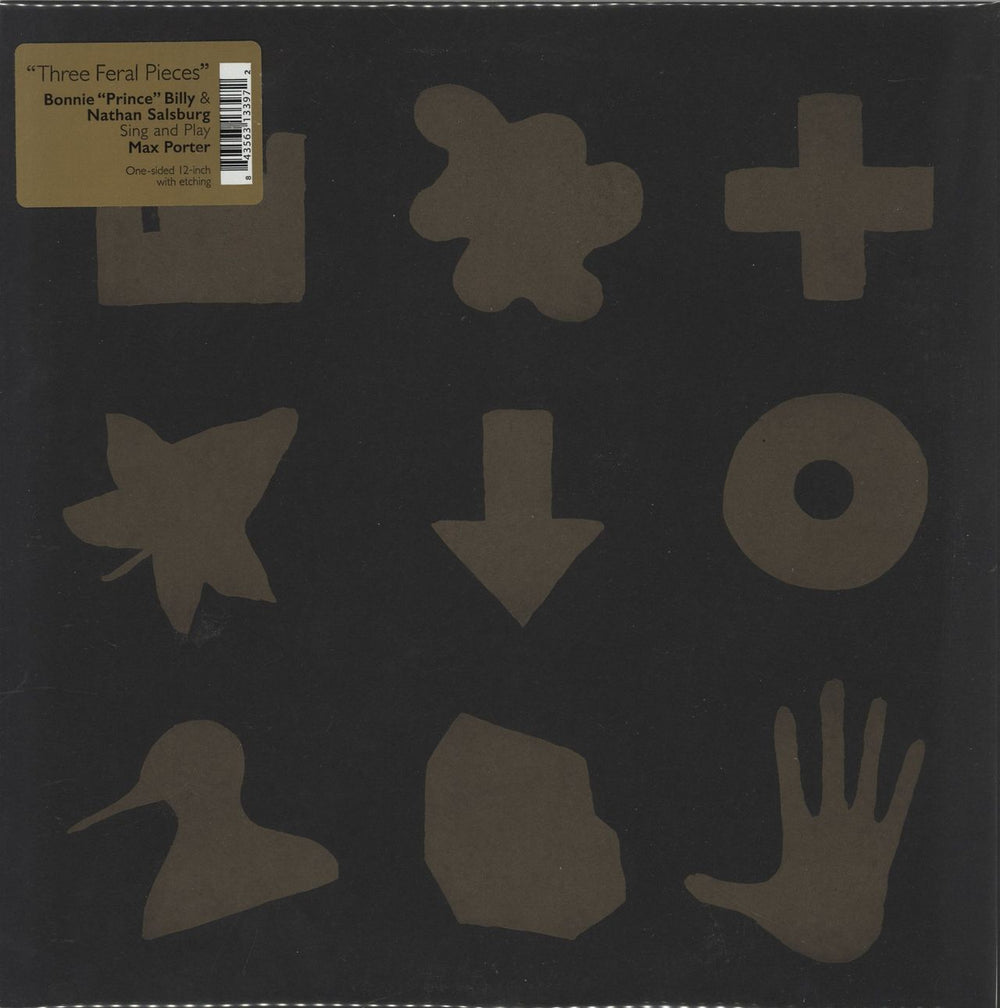 Bonnie Prince Billy Sing And Play Max Porter – Three Feral Pieces US 12" vinyl single (12 inch record / Maxi-single) NOQ070-1