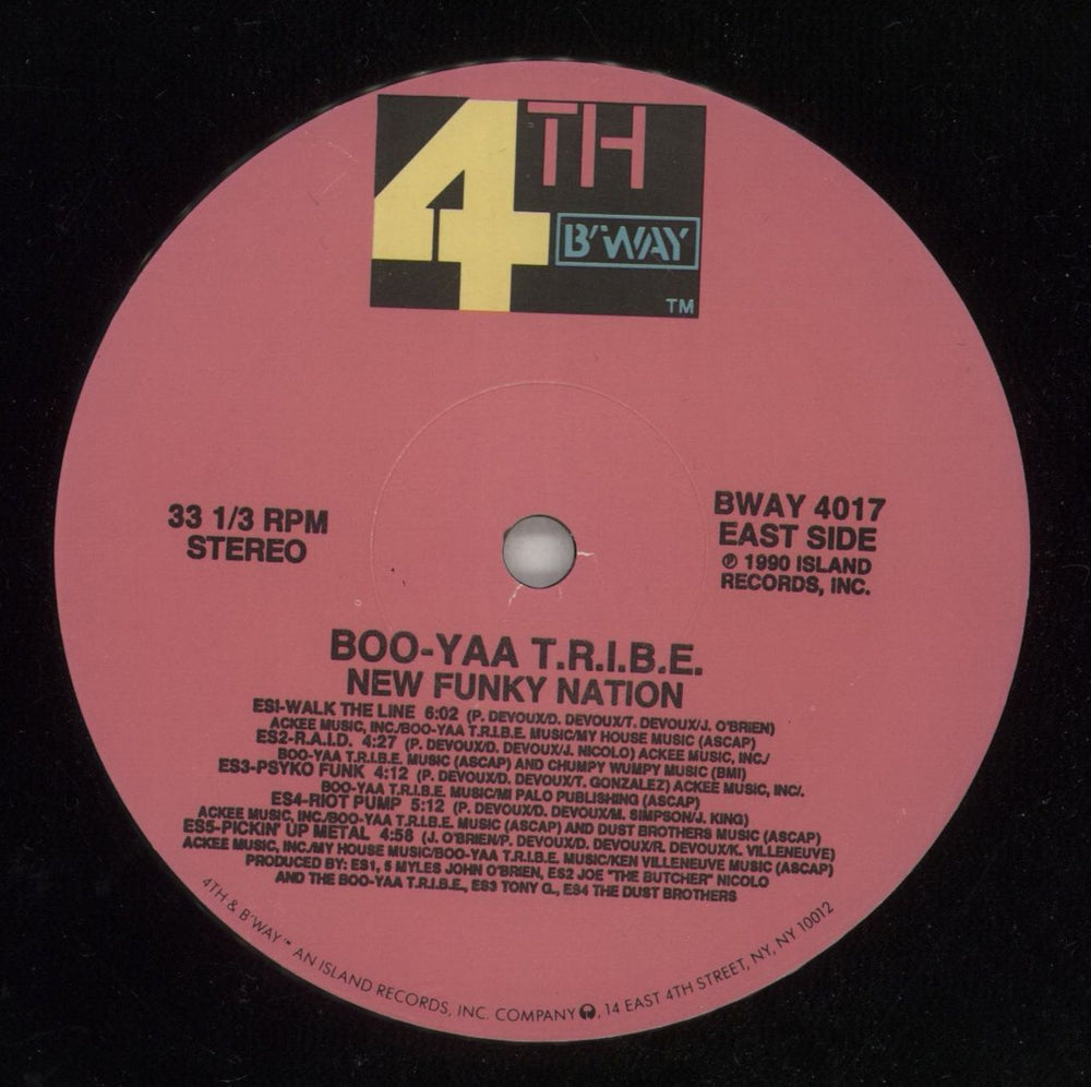 Boo-Yaa Tribe New Funky Nation US vinyl LP album (LP record) C8OLPNE869510