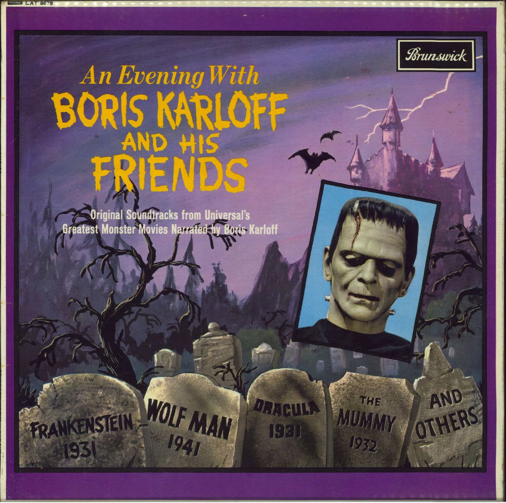 Boris Karloff An Evening With Boris Karloff And His Friends - VG UK vinyl LP album (LP record) LAT8678