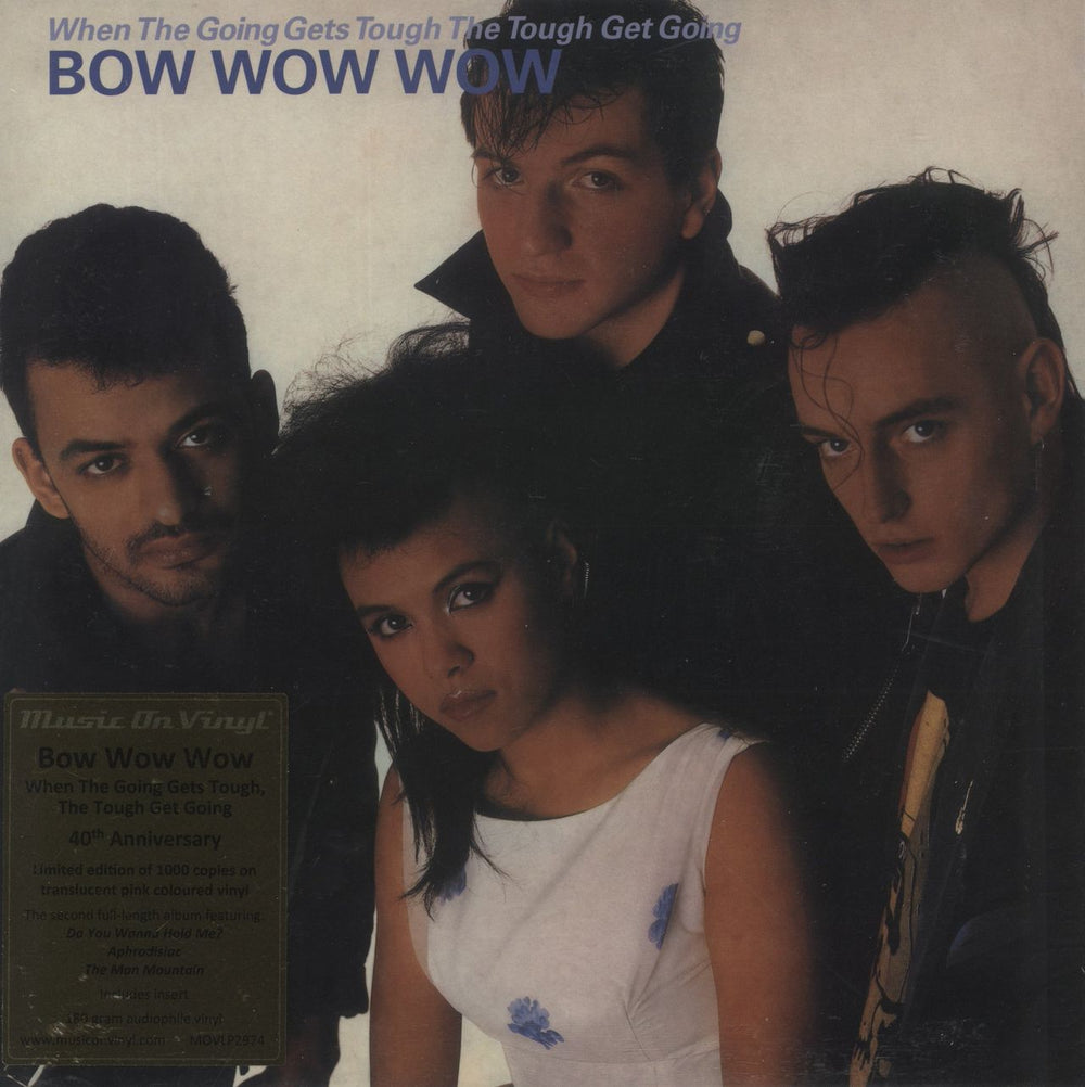 Bow Wow Wow When The Going Gets Tough The Tough Get Going - Pink Vinyl UK vinyl LP album (LP record) MOVLP2974