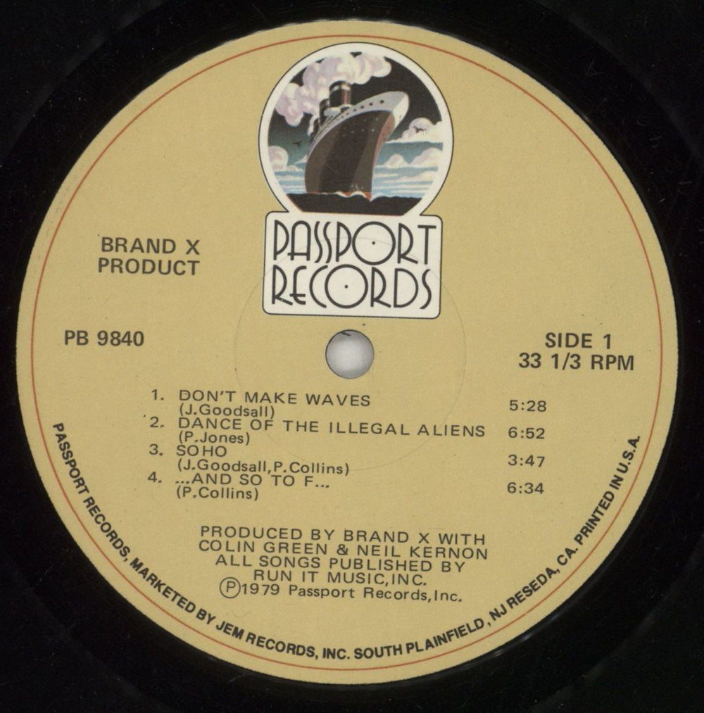 Brand X Product US vinyl LP album (LP record) BDXLPPR423146