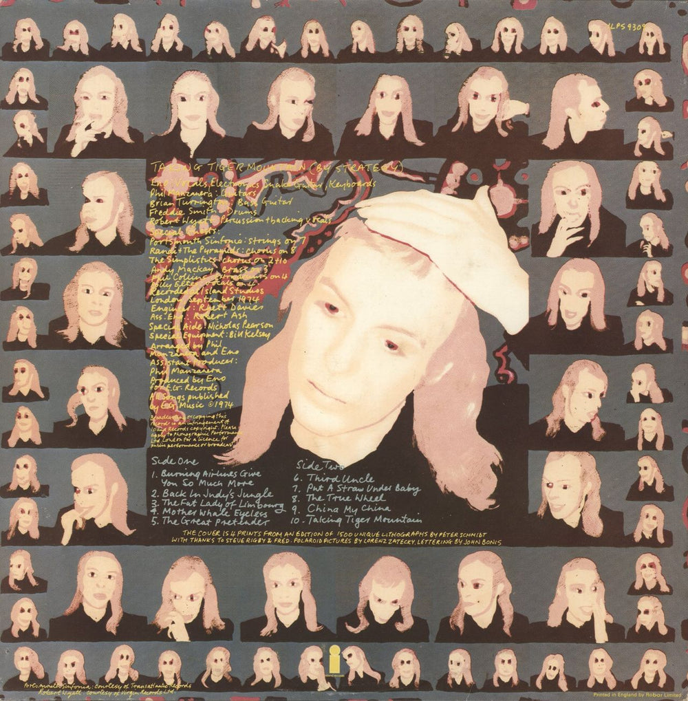 Brian Eno Taking Tiger Mountain (By Strategy) - 1st UK vinyl LP album (LP record)