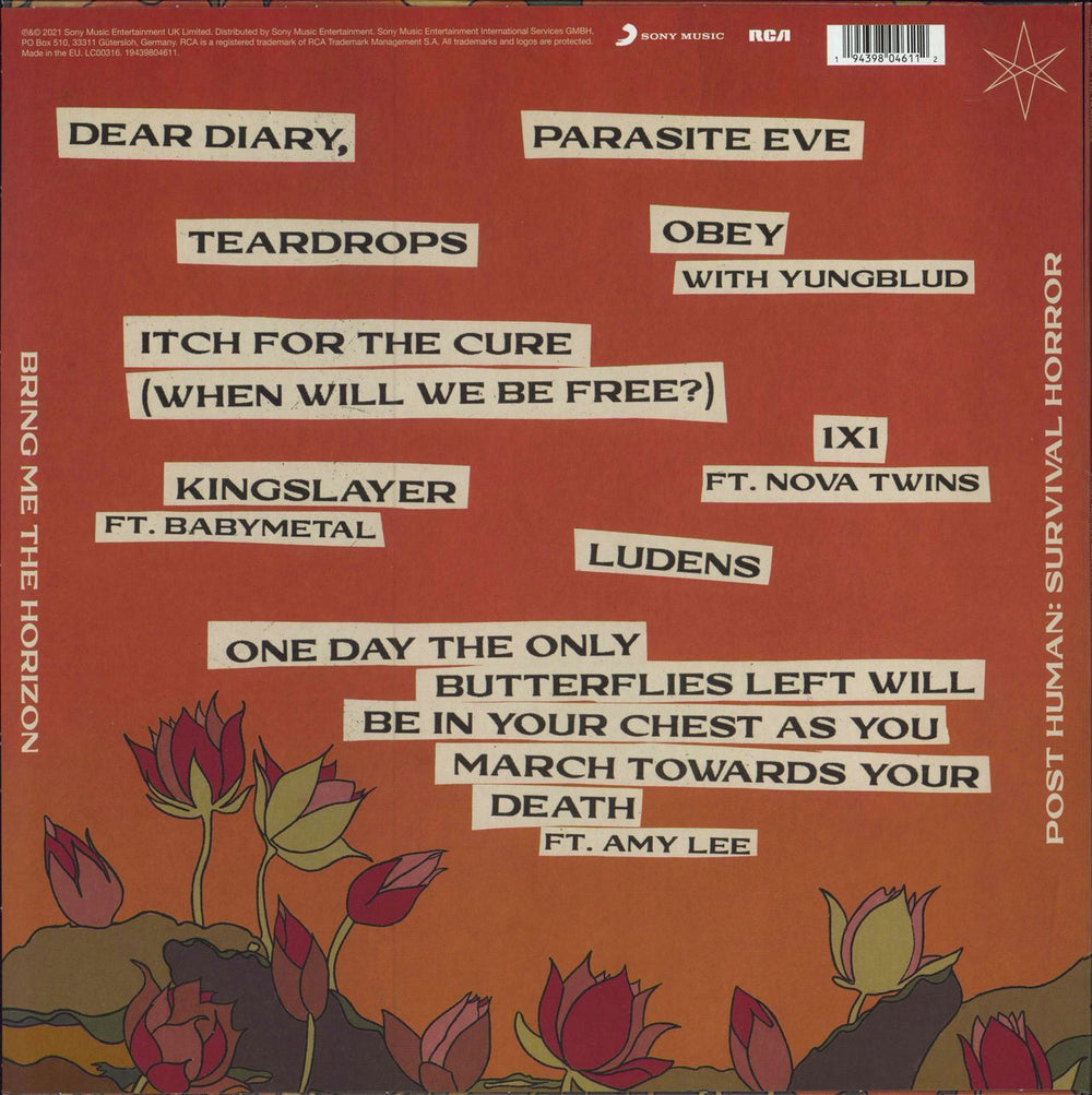 Bring Me The Horizon Post Human: Survival Horror - Recycled Vinyl UK 12" vinyl single (12 inch record / Maxi-single) 194398046112