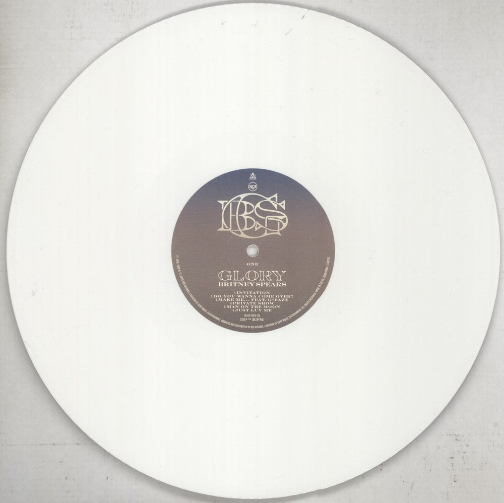 Britney Spears Glory - White Vinyl Expanded Edition UK 2-LP vinyl record set (Double LP Album) BTP2LGL851061