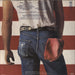 Bruce Springsteen Born In The U.S.A. - Hype Stickered P/S Dutch vinyl LP album (LP record)