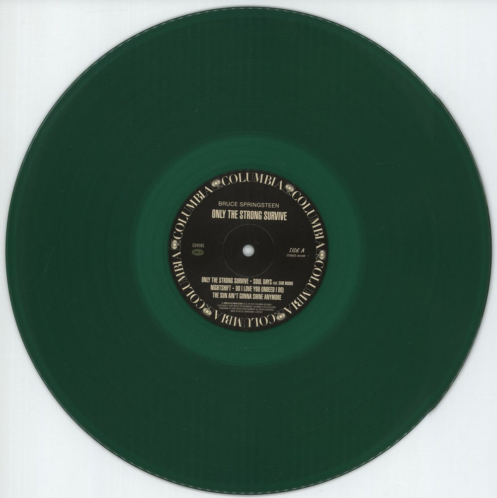 Bruce Springsteen Only The Strong Survive [Covers Vol. 1] - Nightshade Green Vinyl UK 2-LP vinyl record set (Double LP Album) SPR2LON877640