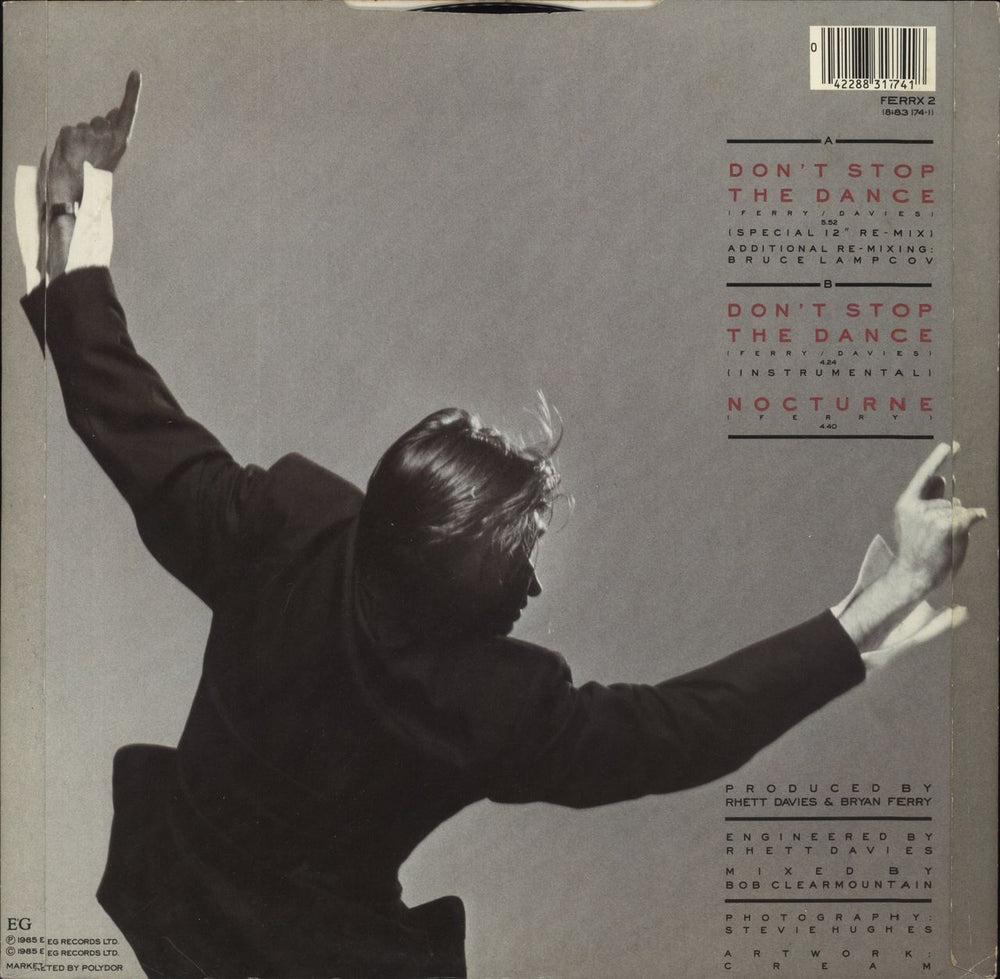 Bryan Ferry Don't Stop The Dance UK 12" vinyl single (12 inch record / Maxi-single) 042288317418