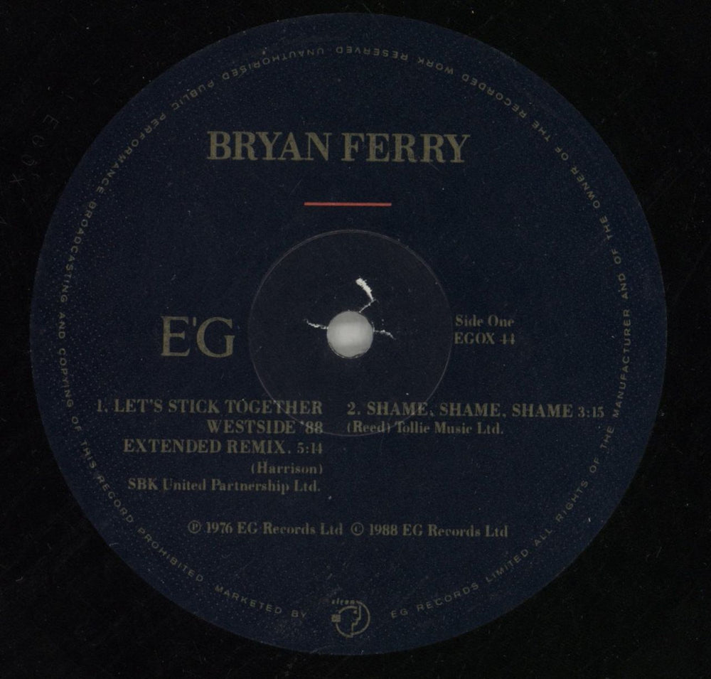 Bryan Ferry Let's Stick Together UK 12" vinyl single (12 inch record / Maxi-single) FER12LE20001