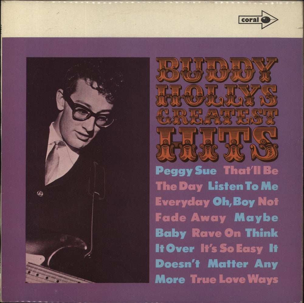 Buddy Holly Greatest Hits UK vinyl LP album (LP record) CP8