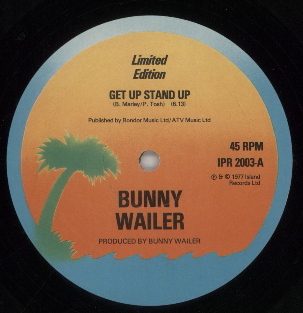 Bunny Wailer Get Up, Stand Up UK 12" vinyl single (12 inch record / Maxi-single) IPR2003