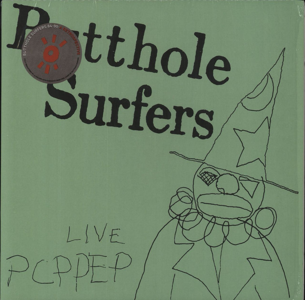 Butthole Surfers Live PCPPEP US vinyl LP album (LP record) OLE2062T