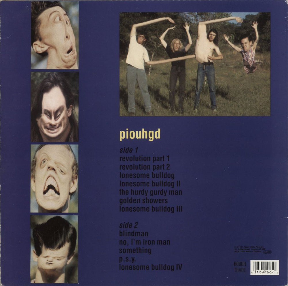 Butthole Surfers Piouhgd + 12" UK vinyl LP album (LP record) 023138126015