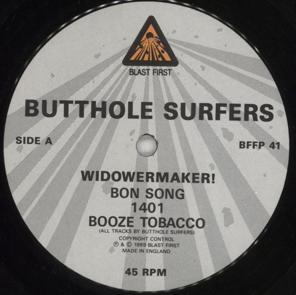 Butthole Surfers Widowermaker! EP UK 10" vinyl single (10 inch record) BUT10WI548438