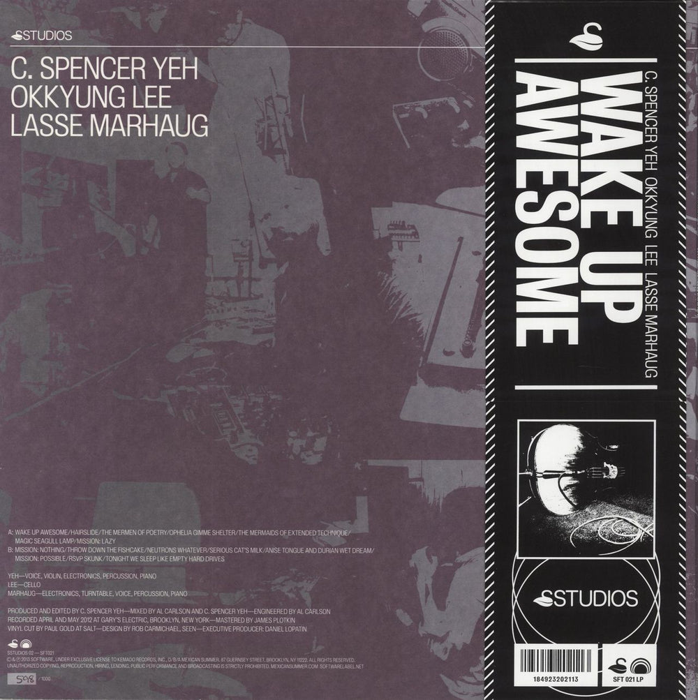 C. Spencer Yeh Wake Up Awesome + Obi US vinyl LP album (LP record) 184923202113