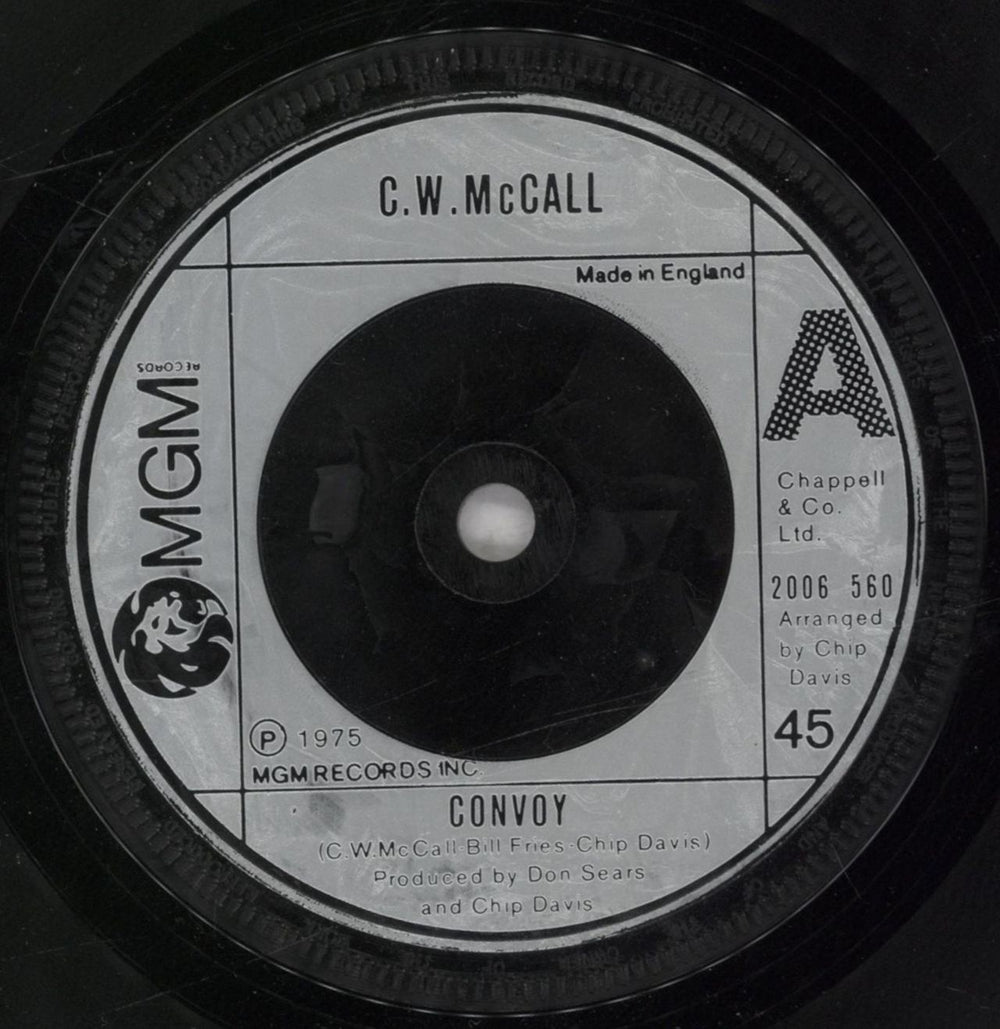 C.W. McCall Convoy UK 7" vinyl single (7 inch record / 45) 2006560