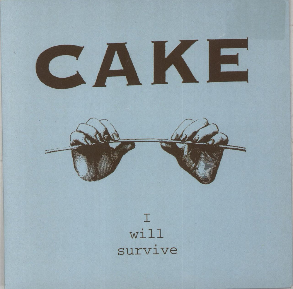 Cake I Will Survive + Insert UK 7" vinyl single (7 inch record / 45) 574470-7