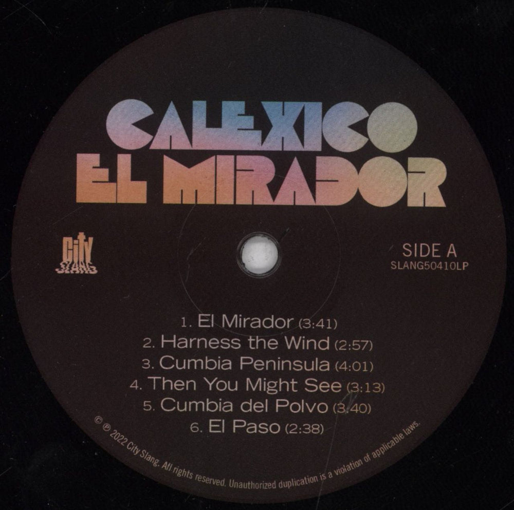 Calexico El Mirador UK vinyl LP album (LP record) CEXLPEL846507