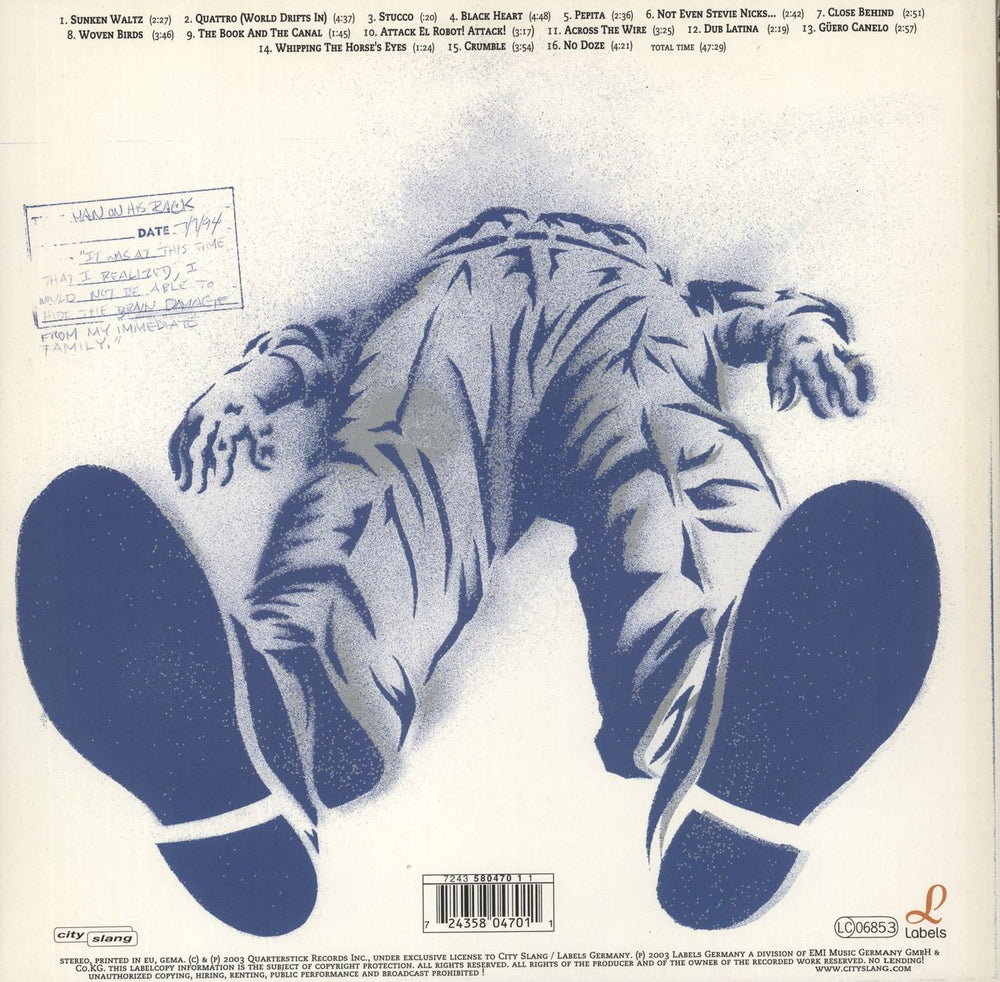 Calexico Feast Of Wire German vinyl LP album (LP record) 724358047011