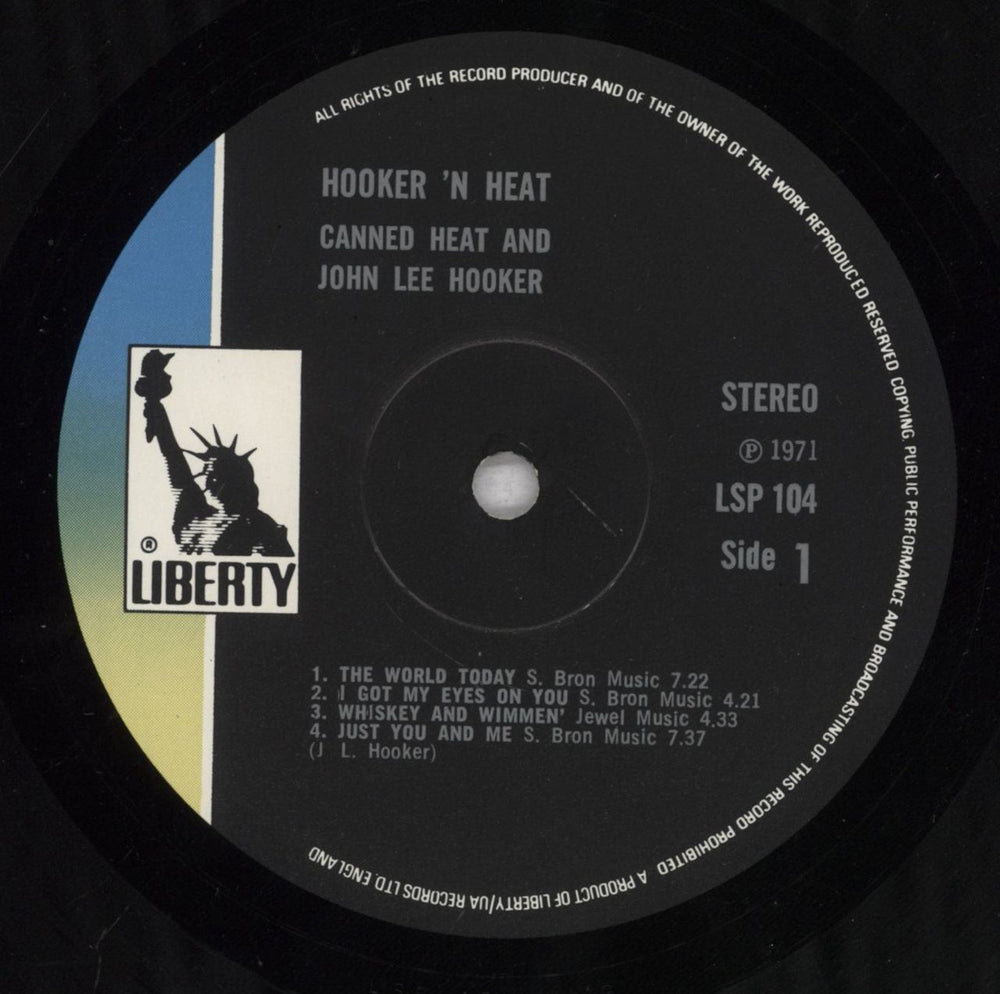 Canned Heat & John Lee Hooker Hooker 'N Heat - VG UK 2-LP vinyl record set (Double LP Album) HNH2LHO836502