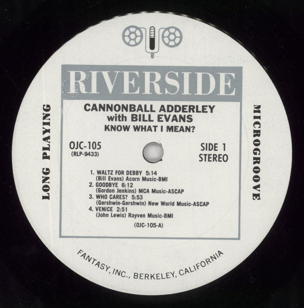 Cannonball Adderley Know What I Mean? US vinyl LP album (LP record) ERLLPKN493696