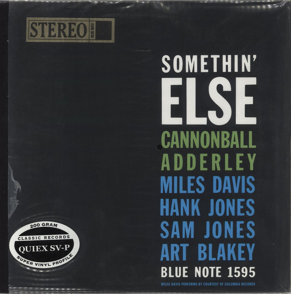 Cannonball Adderley Somethin' Else - 200gm US vinyl LP album (LP record) BNST1595