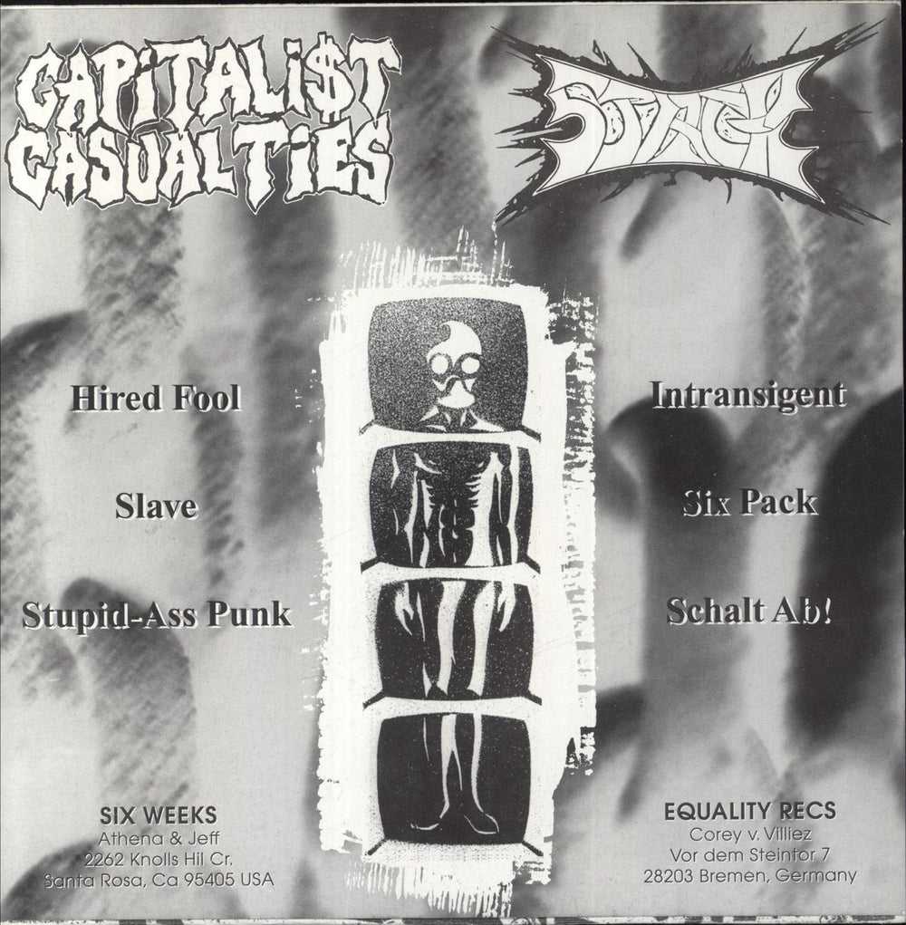 Capitalist Casualties Capitalist Casualties / Stack - 2nd German 7" vinyl single (7 inch record / 45)