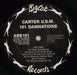 Carter USM 101 Damnations - Hype sticker UK vinyl LP album (LP record) USMLPDA764325