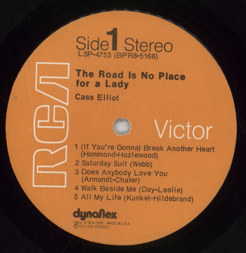 Cass Elliot The Road Is No Place For A Lady - Shrink US vinyl LP album (LP record) MC6LPTH853611