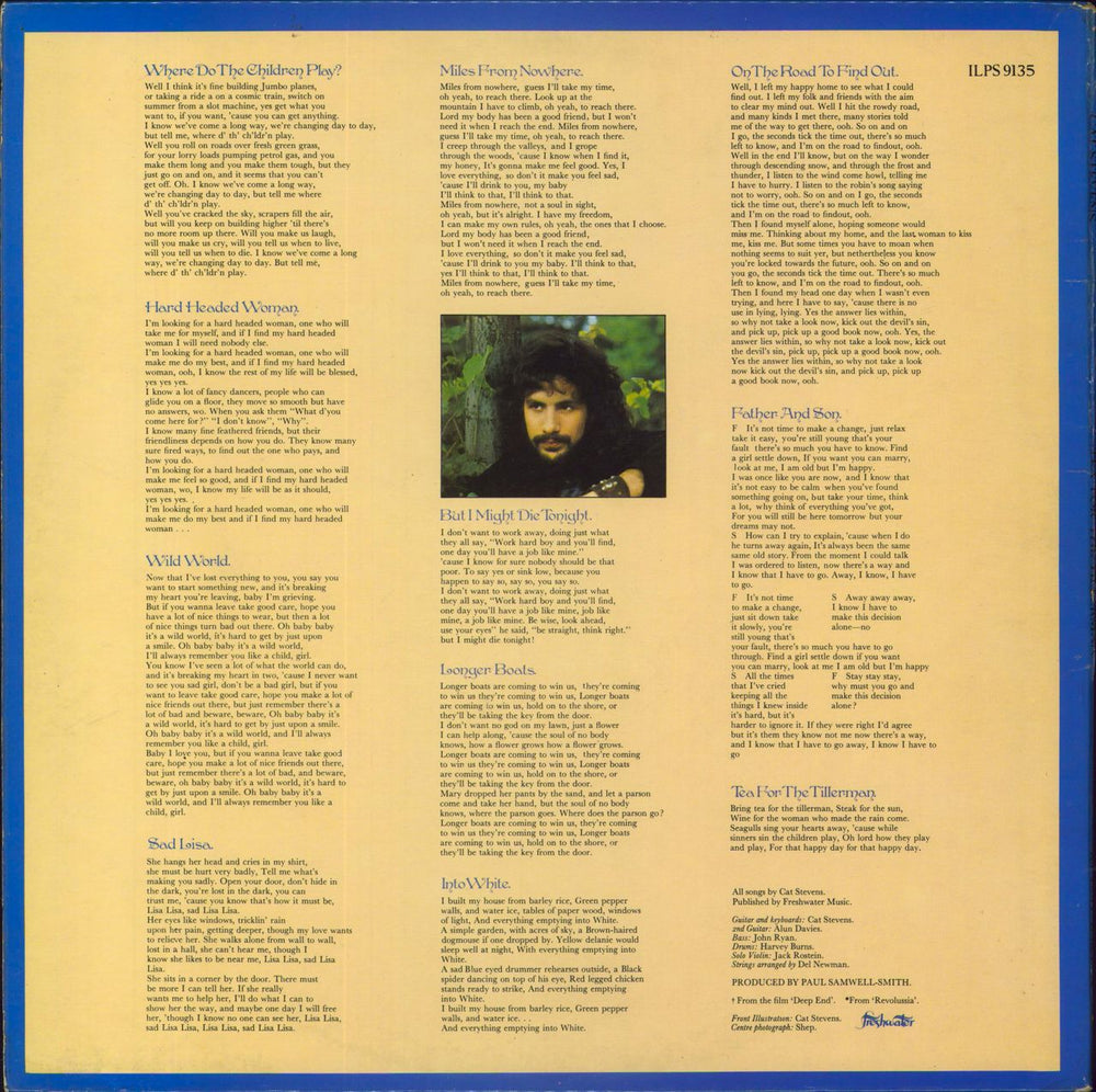 Cat Stevens Tea For The Tillerman - 2nd - EX UK vinyl LP album (LP record)