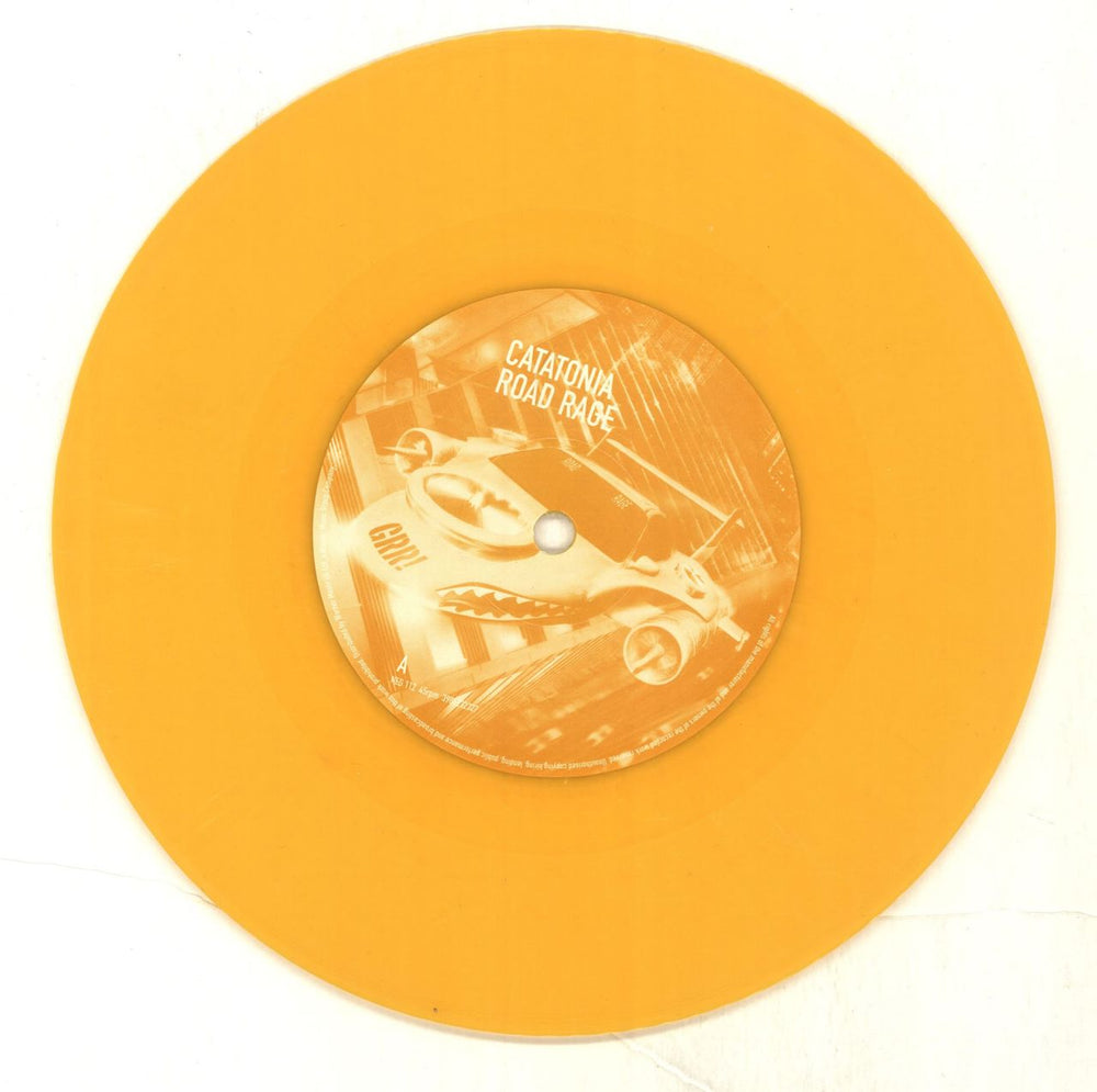 Catatonia Road Rage - Yellow Vinyl UK 7" vinyl single (7 inch record / 45) CAA07RO110805