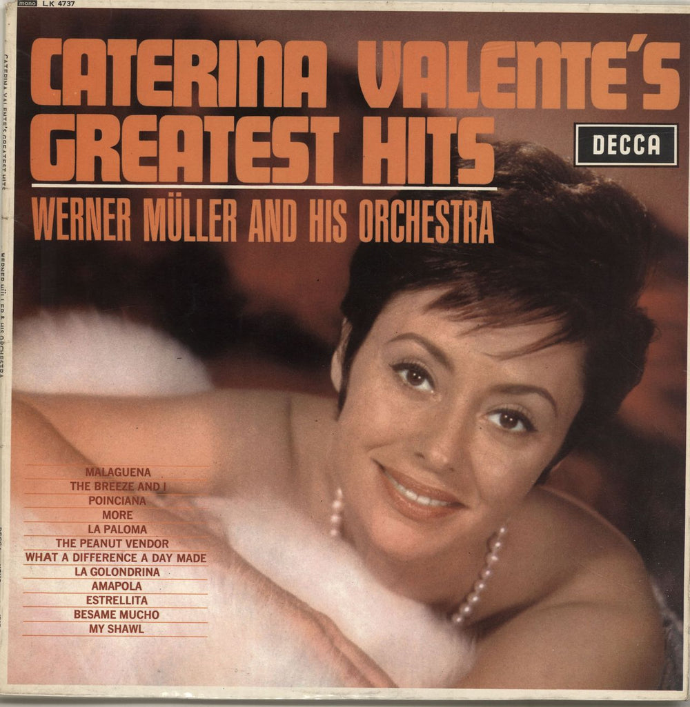 Caterina Valente Caterina Valente's Greatest Hits UK vinyl LP album (LP record) LK4737