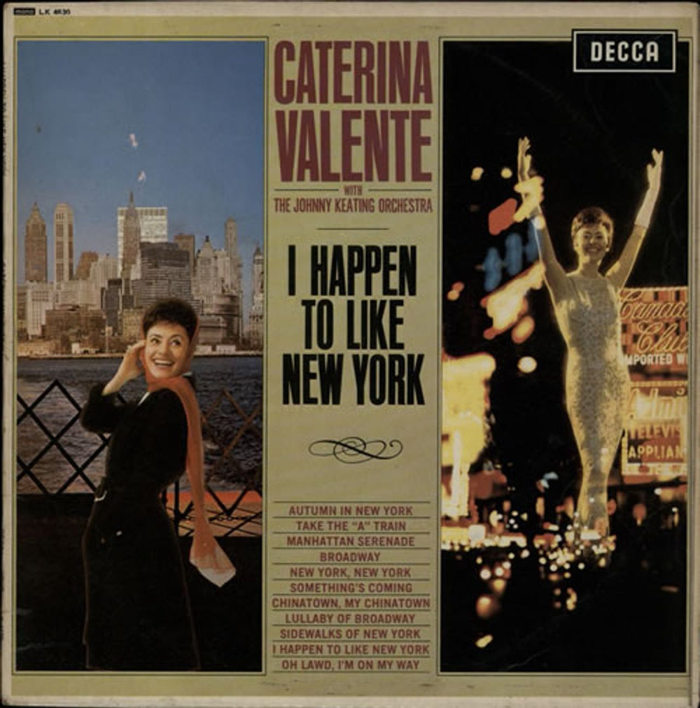 Caterina Valente I Happen To Like New York UK vinyl LP album (LP record) LK4630