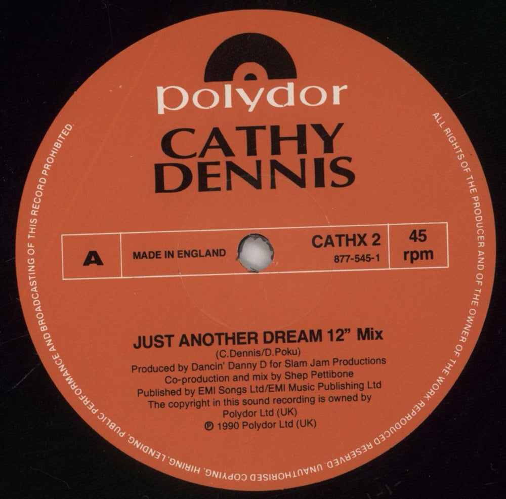 Cathy Dennis Just Another Dream UK 12" vinyl single (12 inch record / Maxi-single) DEN12JU24127