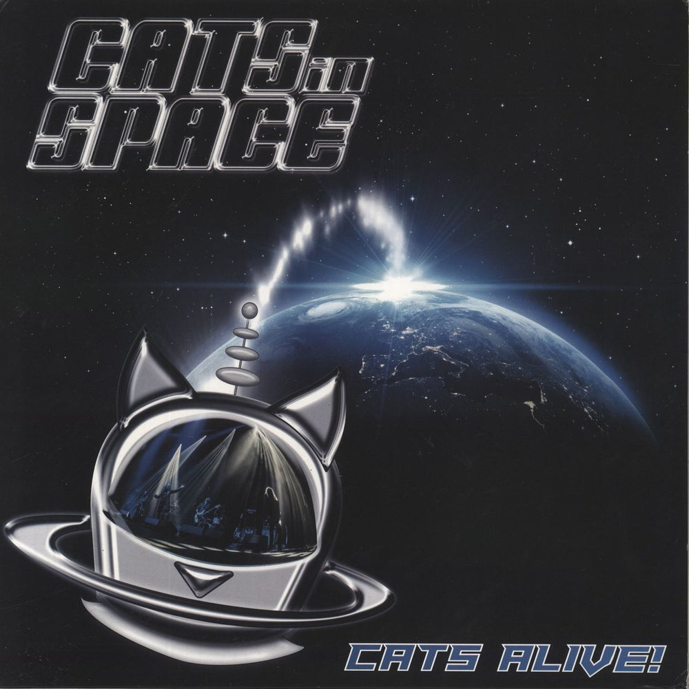 Cats In Space Cats Alive! - 180gm Blue Vinyl UK vinyl LP album (LP record) HFV08