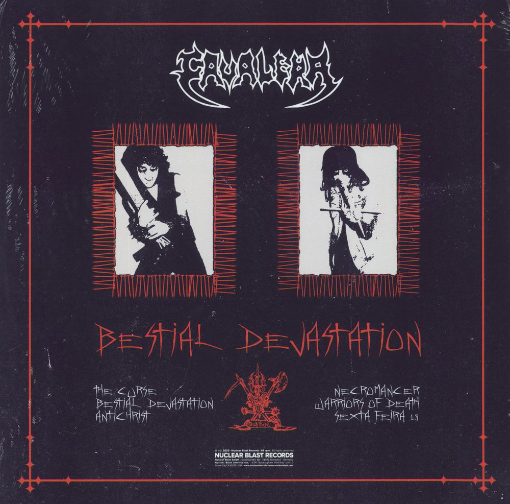 Cavalera Bestial Devastation - Orange/Black Split Vinyl - Hypesticker - Sealed UK 12" vinyl single (12 inch record / Maxi-single) 4065629681487