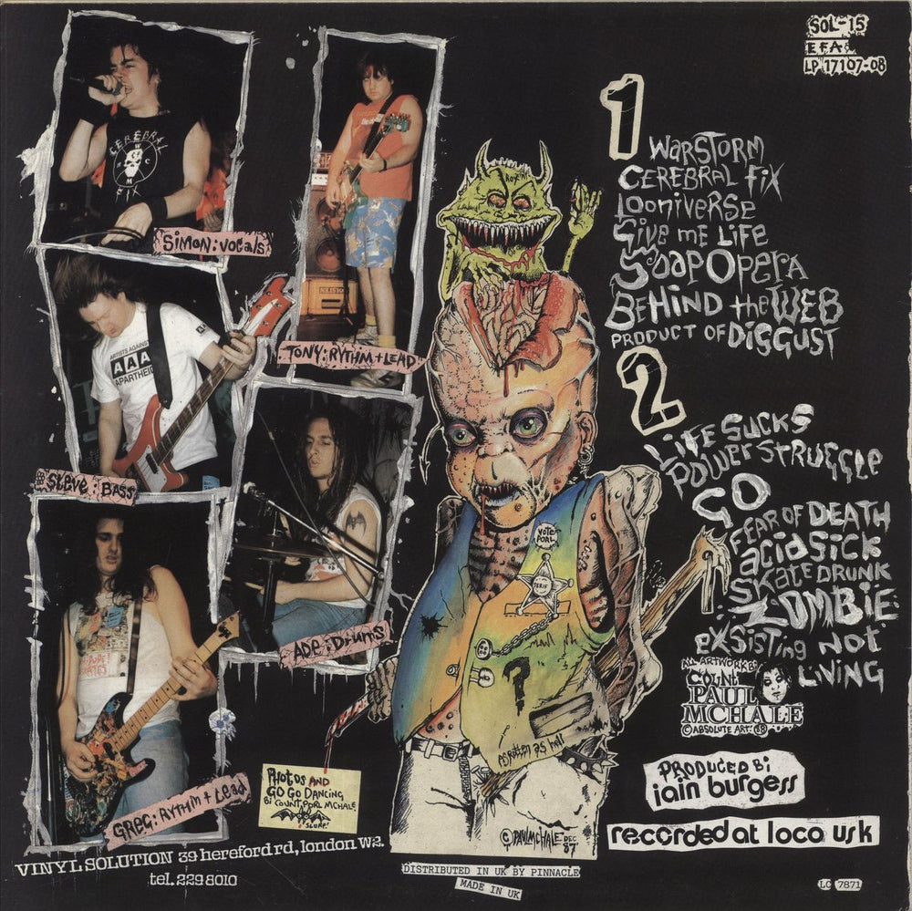 Cerebral Fix Life Sucks And Then You Die! - EX UK vinyl LP album (LP record)