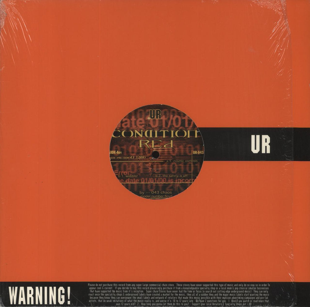 Chaos [Electro] Condition Red US 12" vinyl single (12 inch record / Maxi-single) UR-043