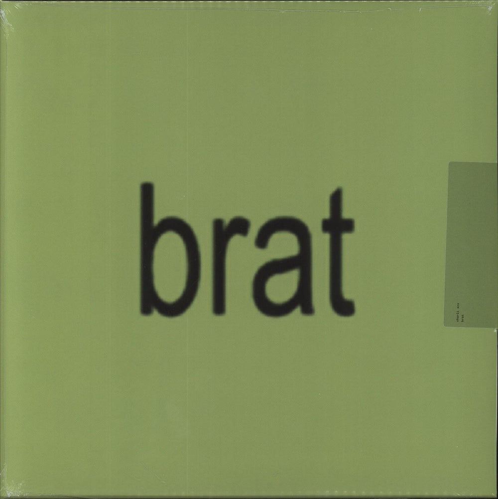 Charli XCX Brat - Pink with Black Splatter Vinyl - Sealed + Artwork Print UK vinyl LP album (LP record) 075678611674