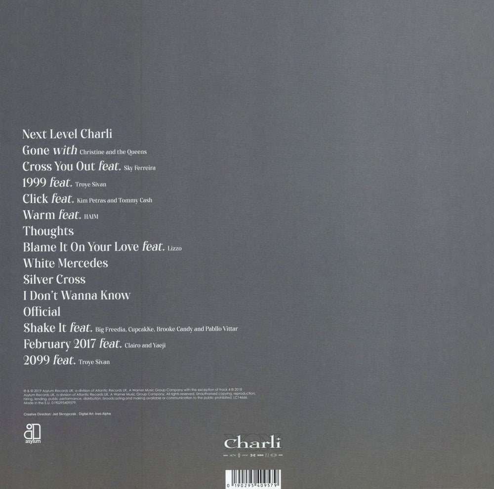 Charli XCX Charli - Clear Vinyl UK 2-LP vinyl record set (Double LP Album) 190295409579