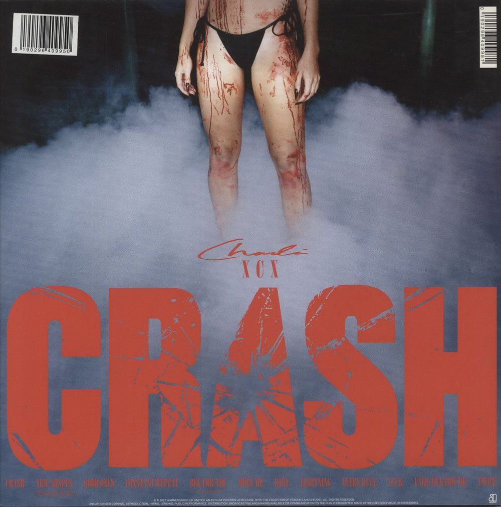 Charli XCX Crash - Exclusive Grey Vinyl UK vinyl LP album (LP record) 190296409950