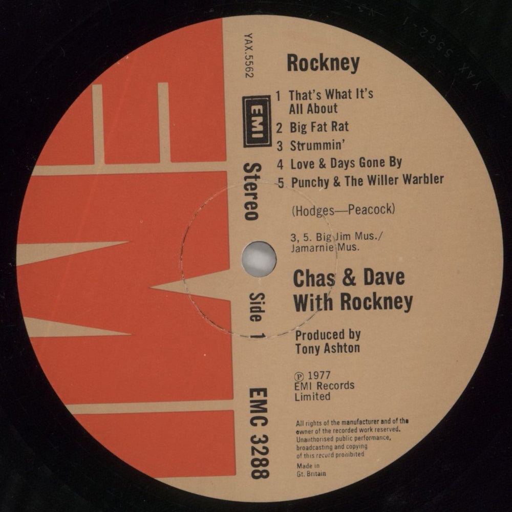 Chas & Dave Rockney UK vinyl LP album (LP record) C+DLPRO458529