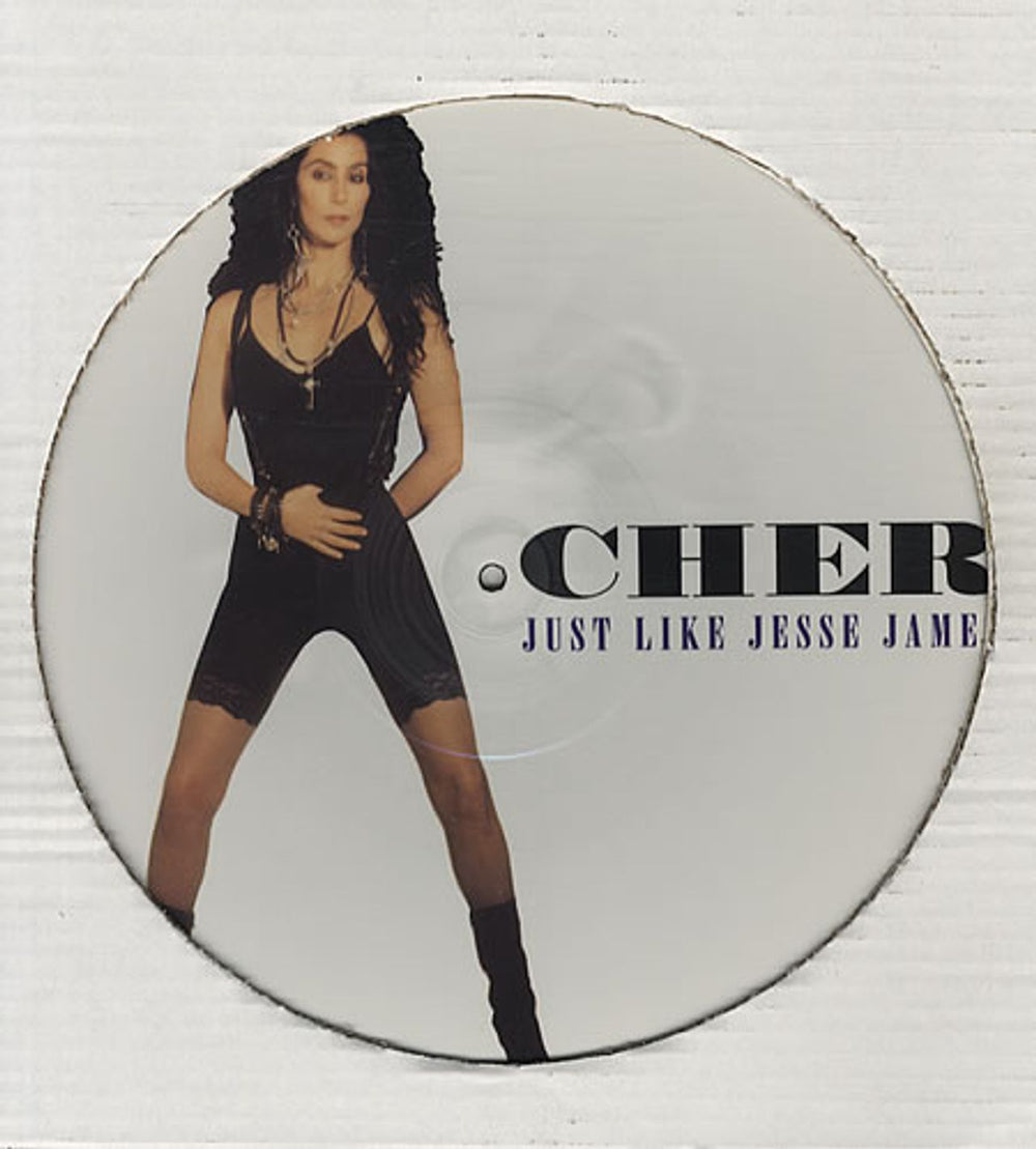 Cher Just Like Jesse James UK 12" vinyl picture disc (12 inch picture record) GEF69TP