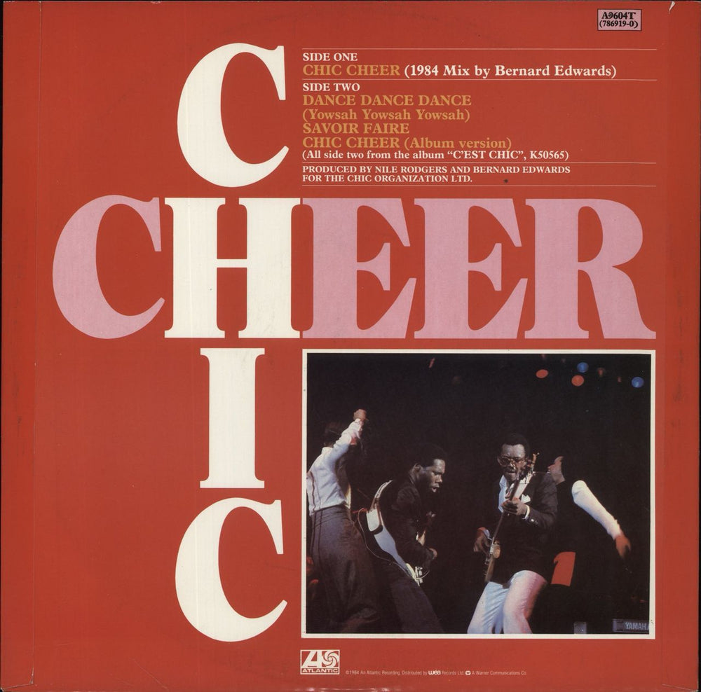 Chic Chic Cheer UK 12" vinyl single (12 inch record / Maxi-single)