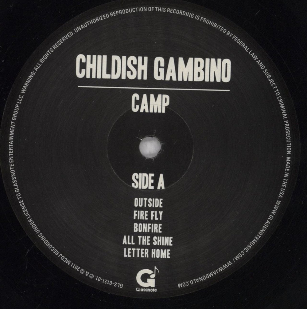 Childish Gambino Camp - 180 Gram UK 2-LP Vinyl Set — RareVinyl.com