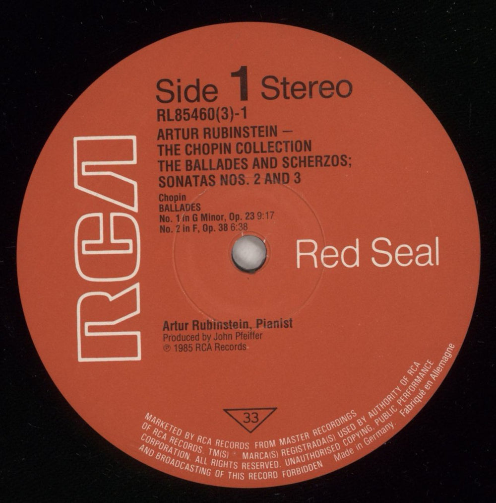 Chopin Chopin: The Ballades • The Scherzos • The Sonatas German Vinyl Box Set CYXVXCH880120