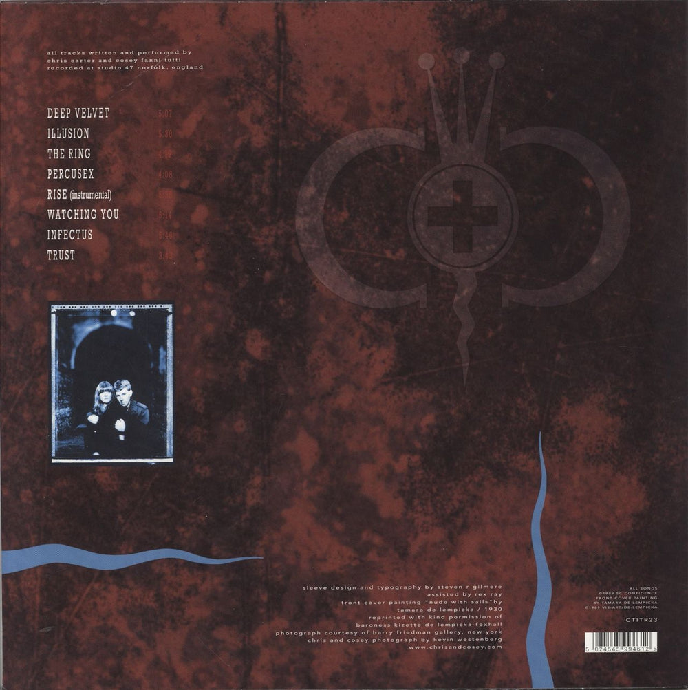 Chris & Cosey Trust - Burgundy Vinyl UK vinyl LP album (LP record) 5024545994612