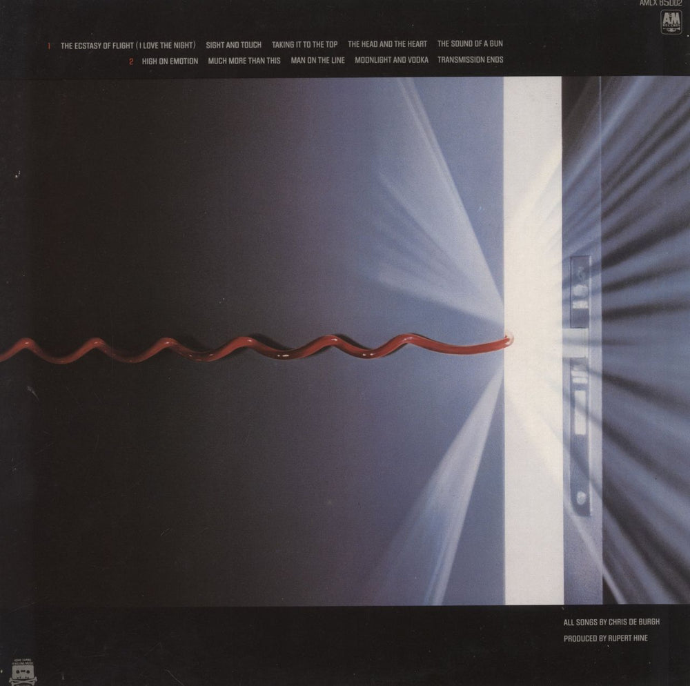 Chris De Burgh Man On The Line UK vinyl LP album (LP record)